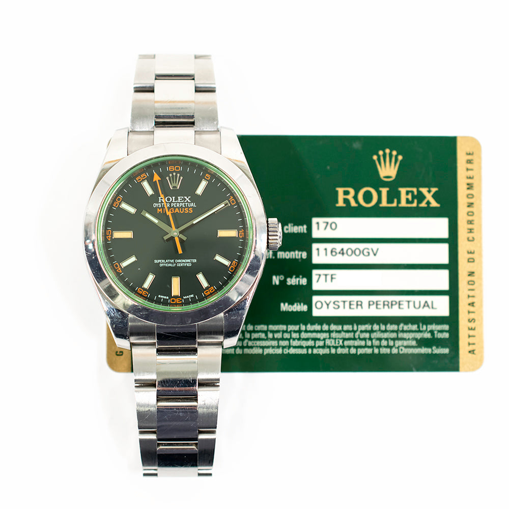 Milgauss Green Crystal 116400GV