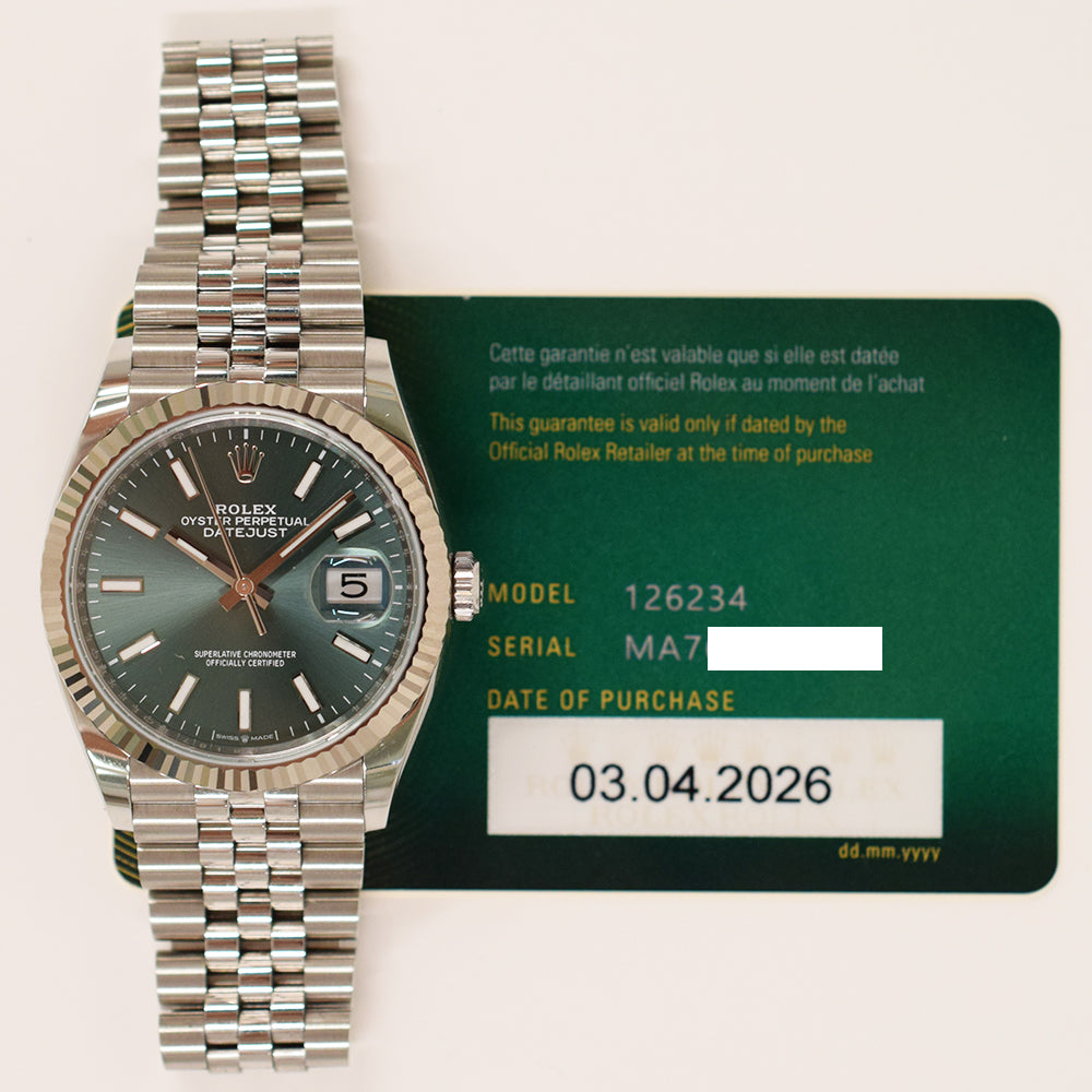 Datejust 36mmSteel and White Gold 126234