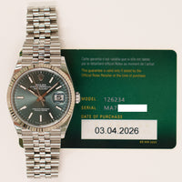 Datejust 36mmSteel and White Gold 126234