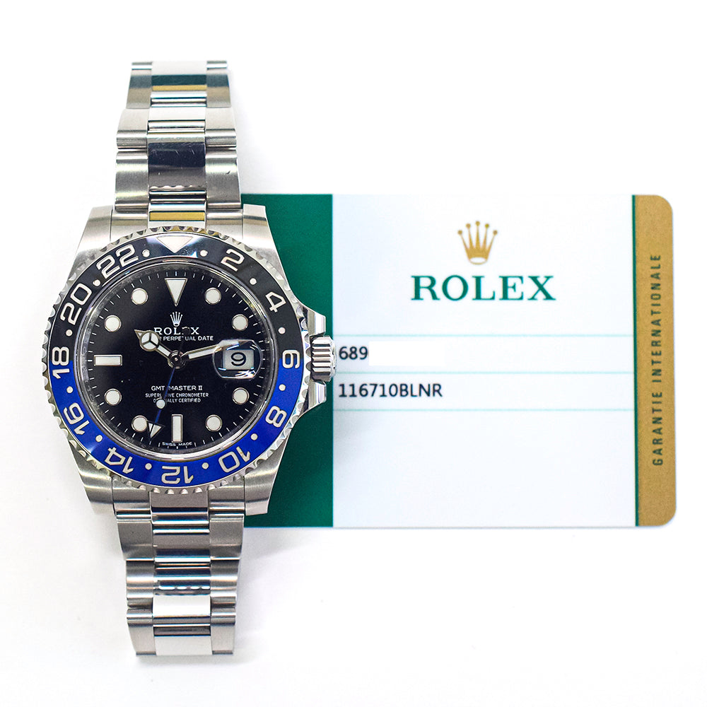GMT-Master II "Batman" Steel 116710BLNR