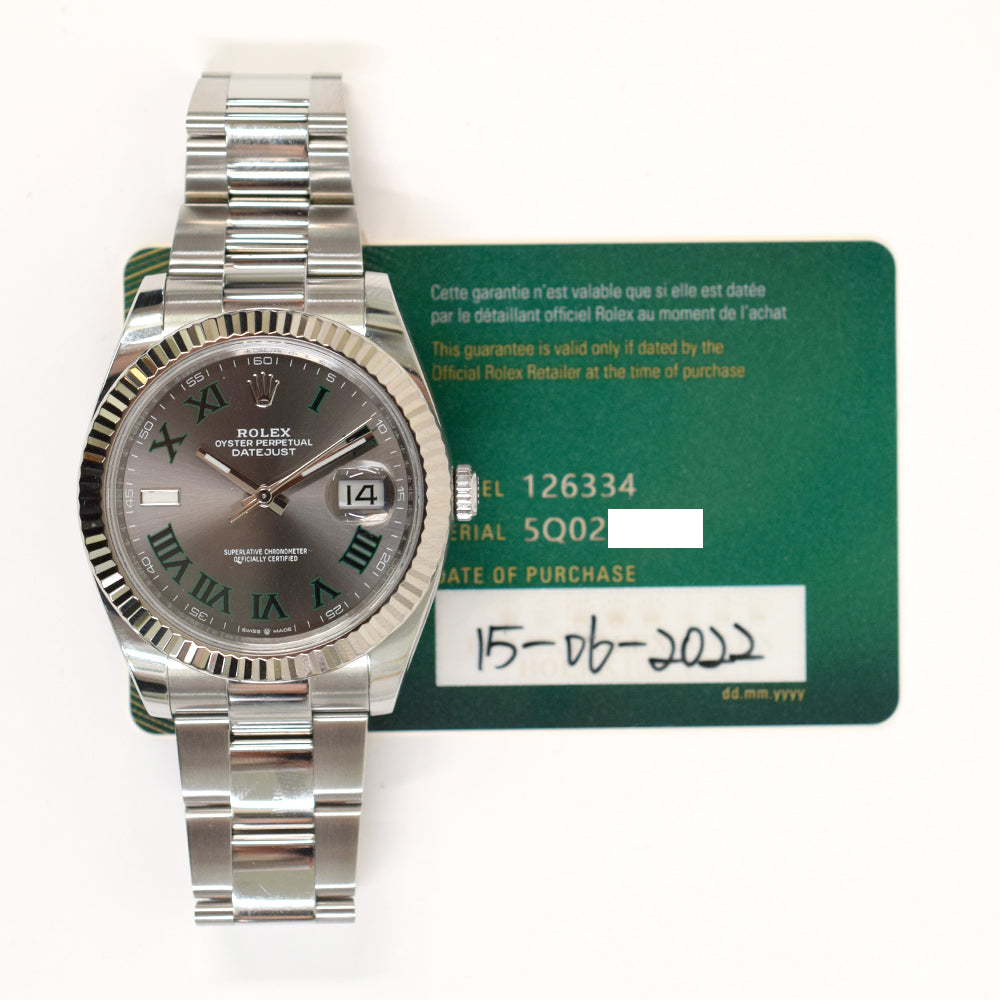 Datejust 41mm Steel and White Gold 126334