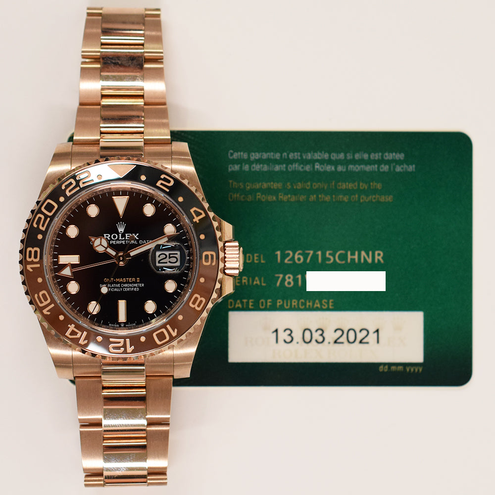 GMT-Master II "Root Beer" Rose Gold 126715CHNR