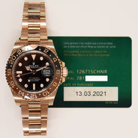 GMT-Master II "Root Beer" Rose Gold 126715CHNR