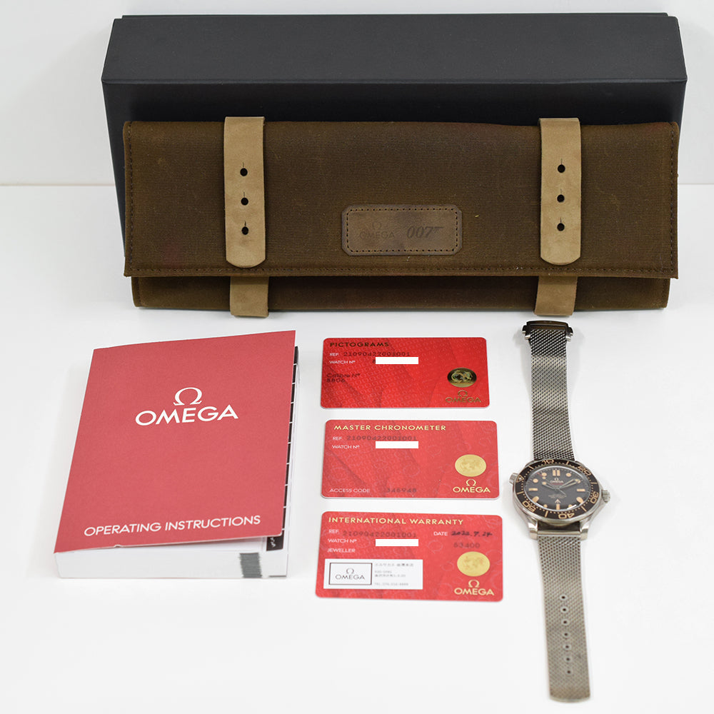 Seamaster Diver 300M 007 Edition 42mm Titanium Brown Tropical Bezel  210.90.42.20.01.001
