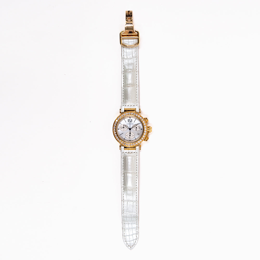 Pasha Seatimer 37mm Diamond Bezel  Yellow Gold WJ130009
