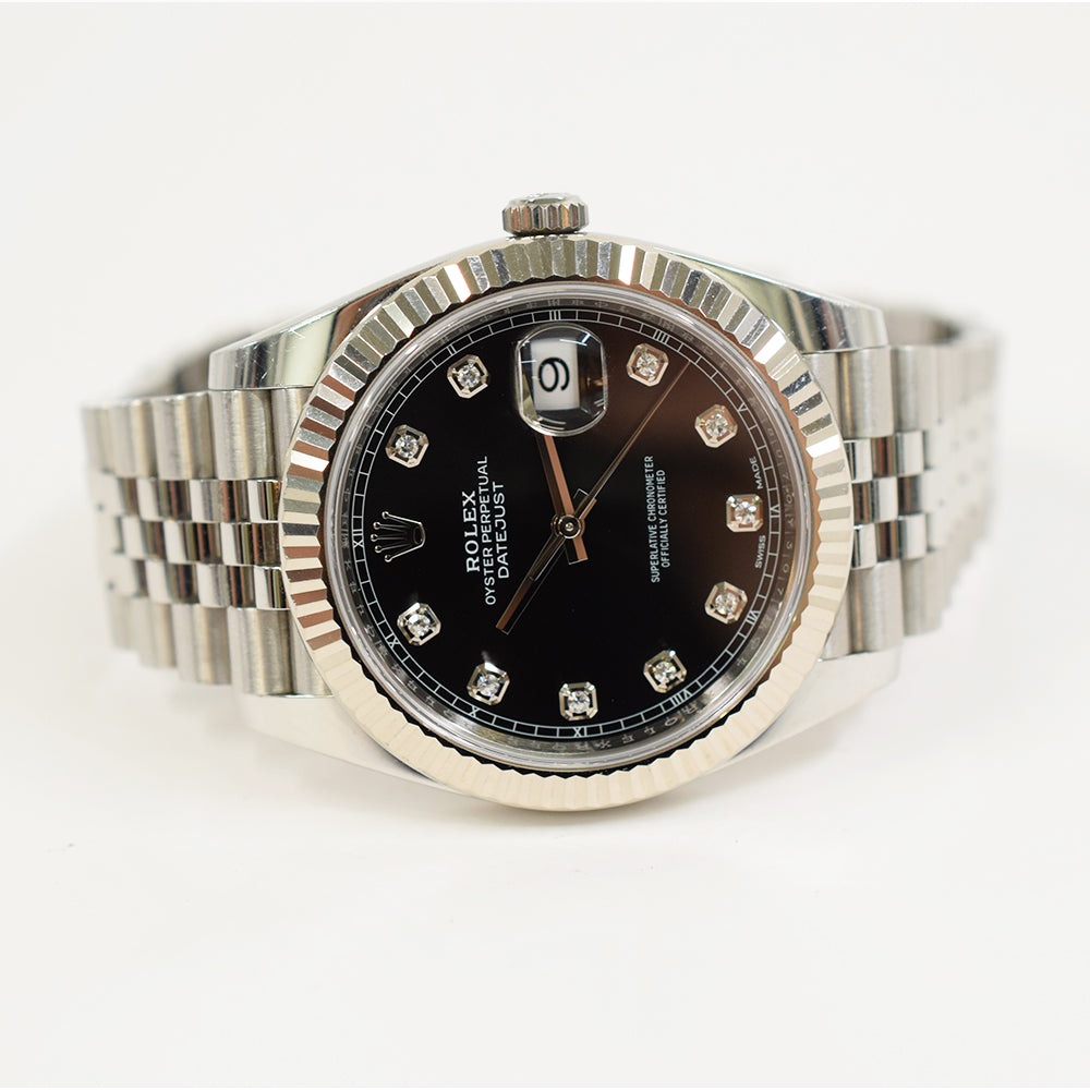 Datejust 41mm Steel and White Gold 126334