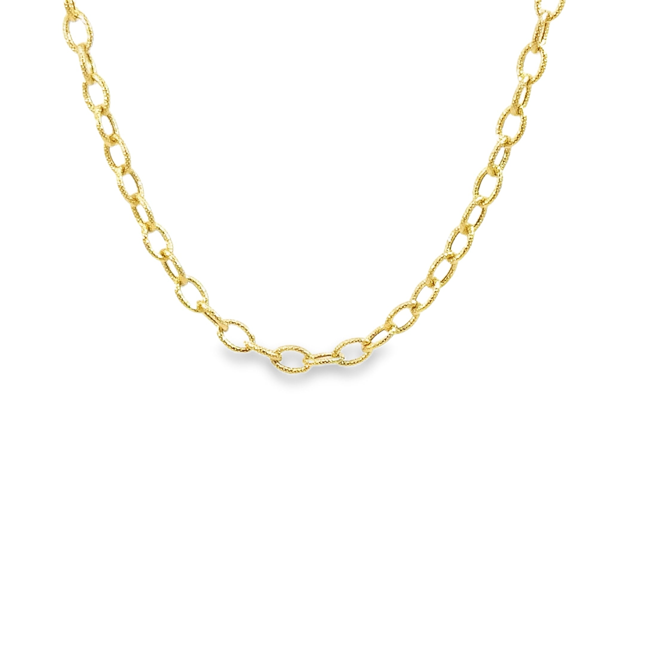 14k yellow gold open link text