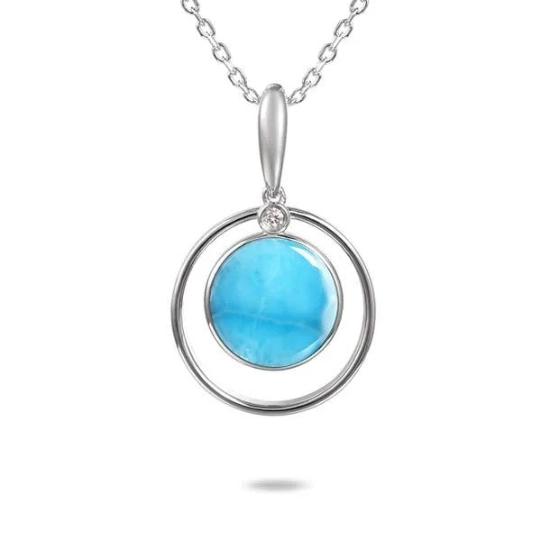 SS Larimar & White Topaz doubl