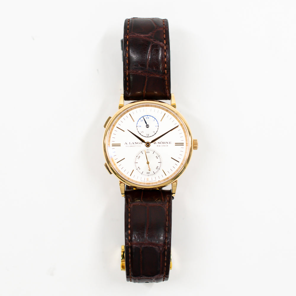 Saxonia Dual Time 38mm Rose Gold 386.032