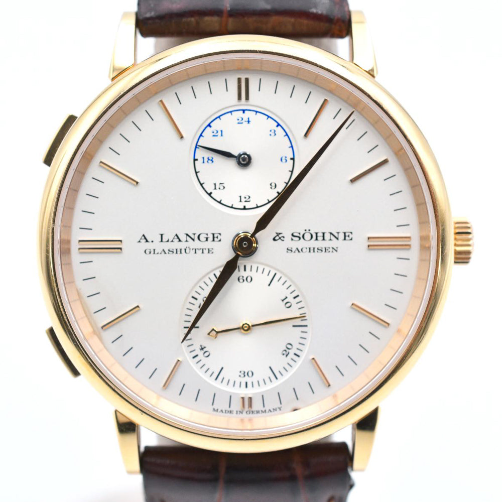 Saxonia Dual Time 38mm Rose Gold 386.032