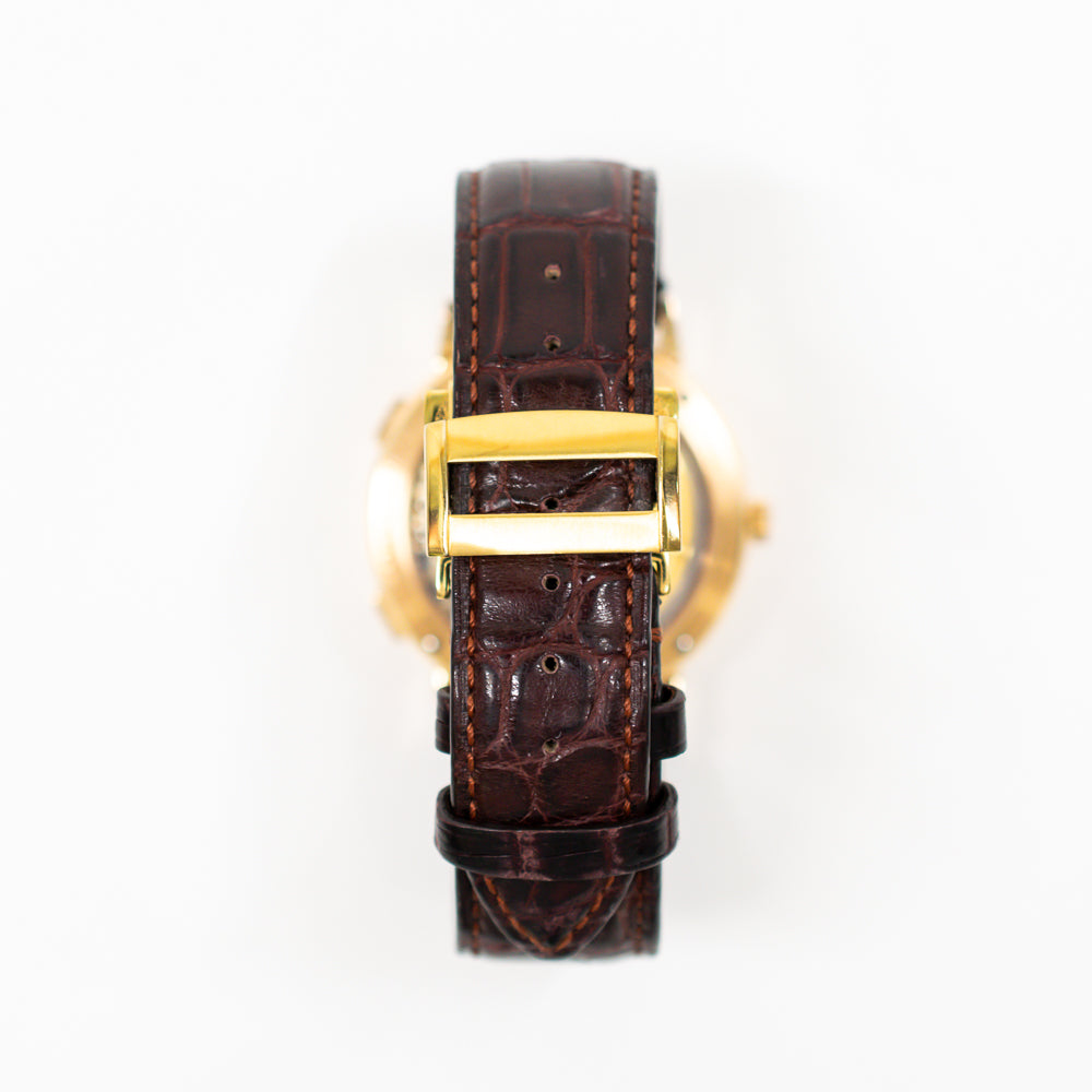 Saxonia Dual Time 38mm Rose Gold 386.032