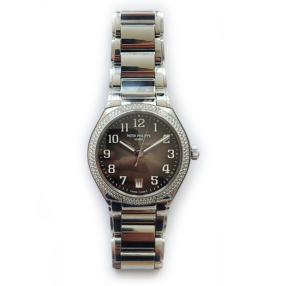 Twenty~4 36mm Grey Sunburst Dial Diamond Bezel Stainless Steel 7300/1200A-010