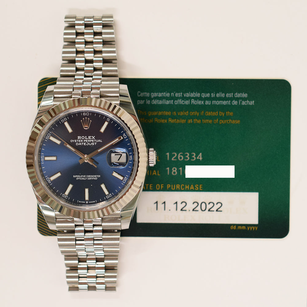 Datejust 41mm Steel and White Gold 126334