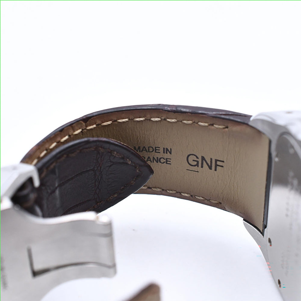 Santos 100 51mm x 38 mm Steel and Yellow Gold W20072X7