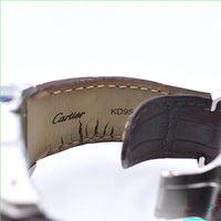 Santos 100 51mm x 38 mm Steel and Yellow Gold W20072X7