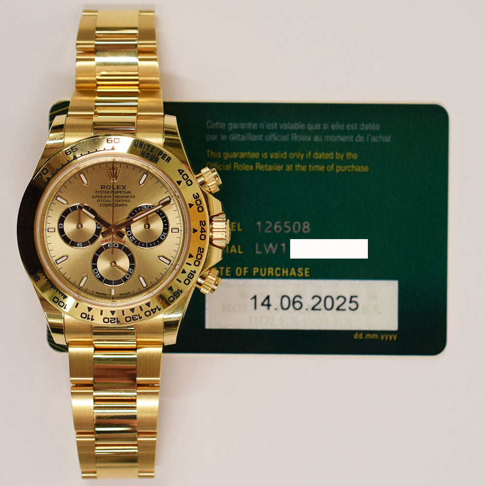 Daytona Yellow Gold 126508