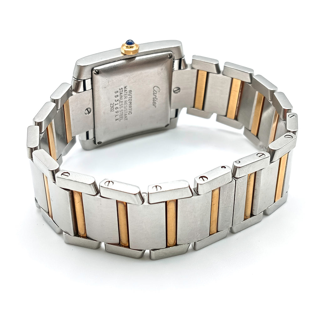 Tank Française Large - Steel and Yellow Gold 28mm x 36mm W51005Q4