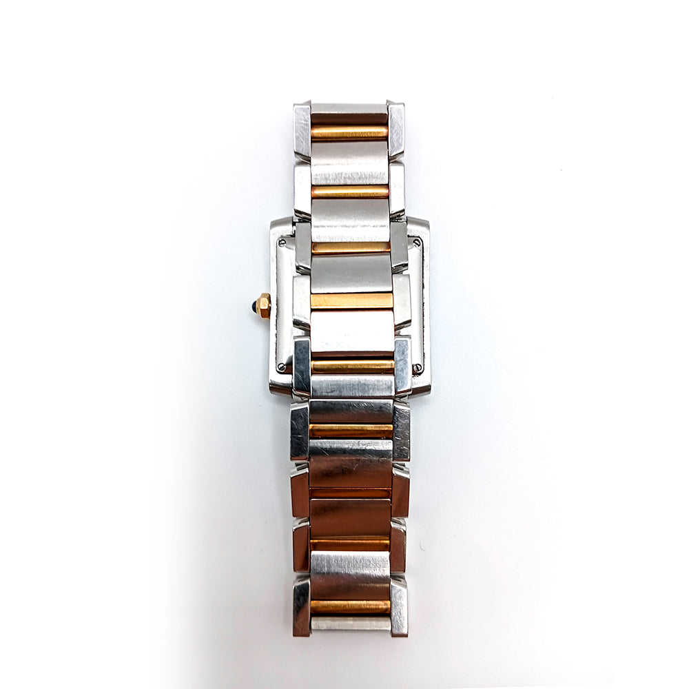 Tank Française Large - Steel and Yellow Gold 28mm x 36mm W51005Q4