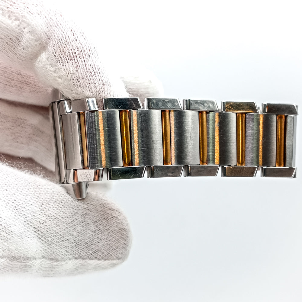 Tank Française Large - Steel and Yellow Gold 28mm x 36mm W51005Q4