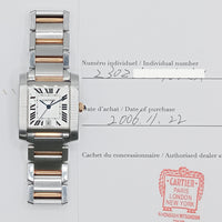 Tank Française Large - Steel and Yellow Gold 28mm x 36mm W51005Q4