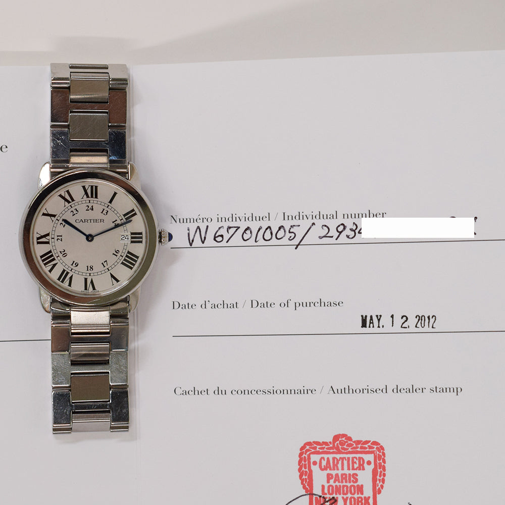Ronde Solo 36mm Quartz - Steel W6701005