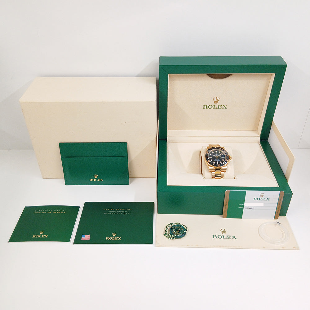 Submariner Date 40mm Black Ceramic Bezel Yellow Gold 116618LN