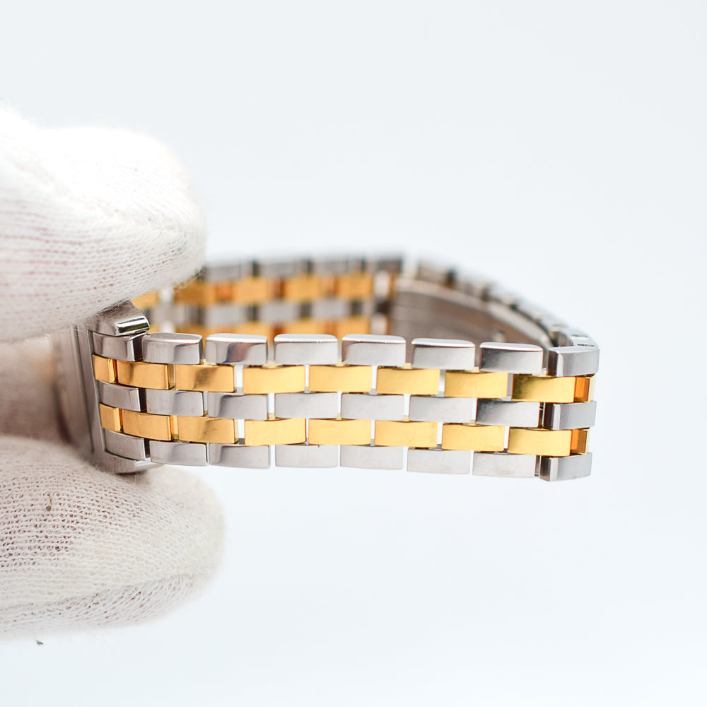 Santos Demoiselle Quartz - Steel and Yellow Gold  - 20mm x 20mm W25066Z6