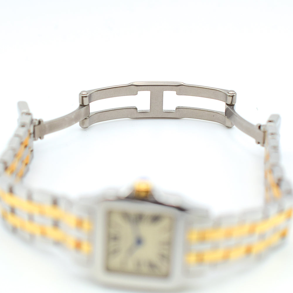 Santos Demoiselle Quartz - Steel and Yellow Gold  - 20mm x 20mm W25066Z6