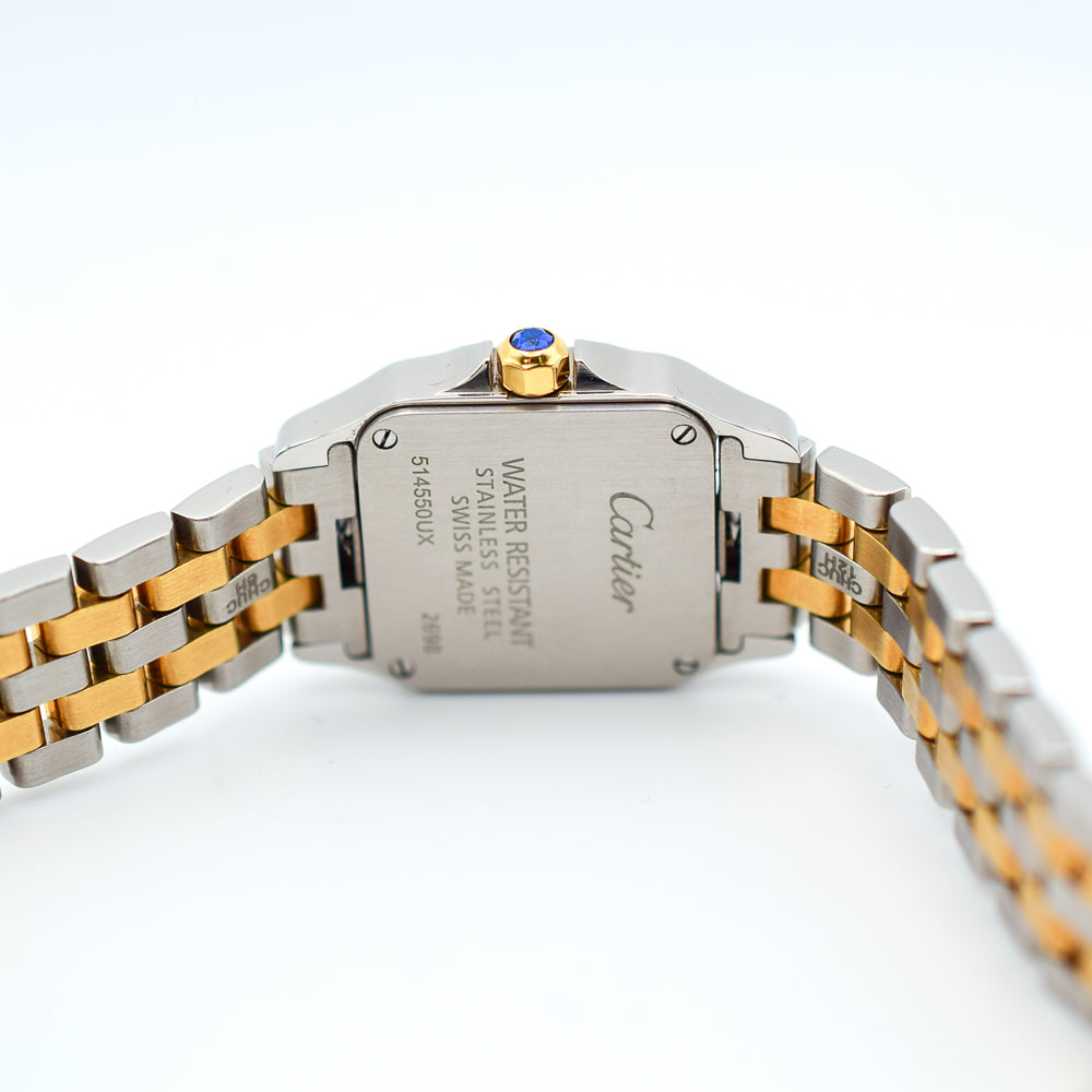 Santos Demoiselle Quartz - Steel and Yellow Gold  - 20mm x 20mm W25066Z6