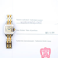 Santos Demoiselle Quartz - Steel and Yellow Gold  - 20mm x 20mm W25066Z6