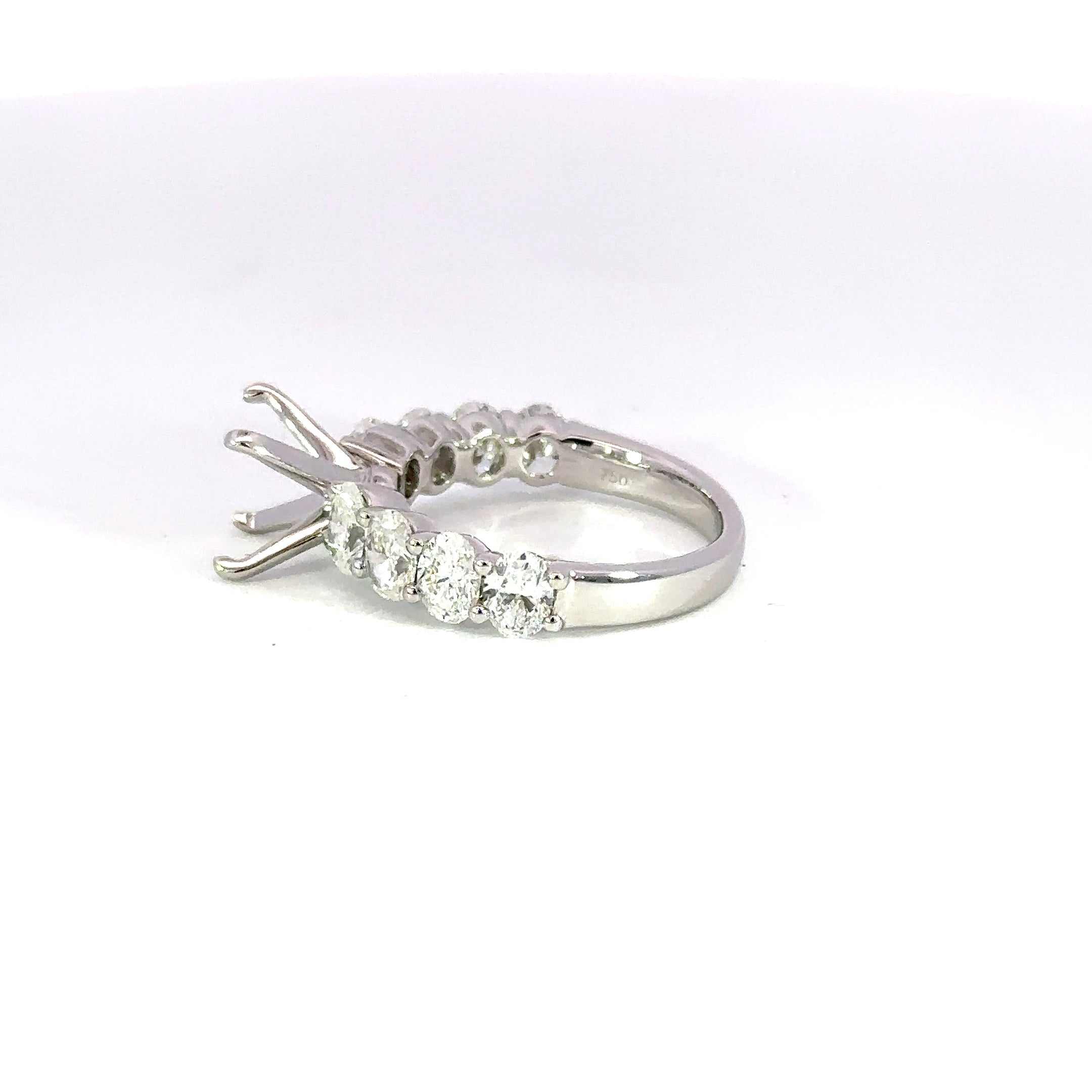 18kt wg Dia Eng. Ring Semi Mou