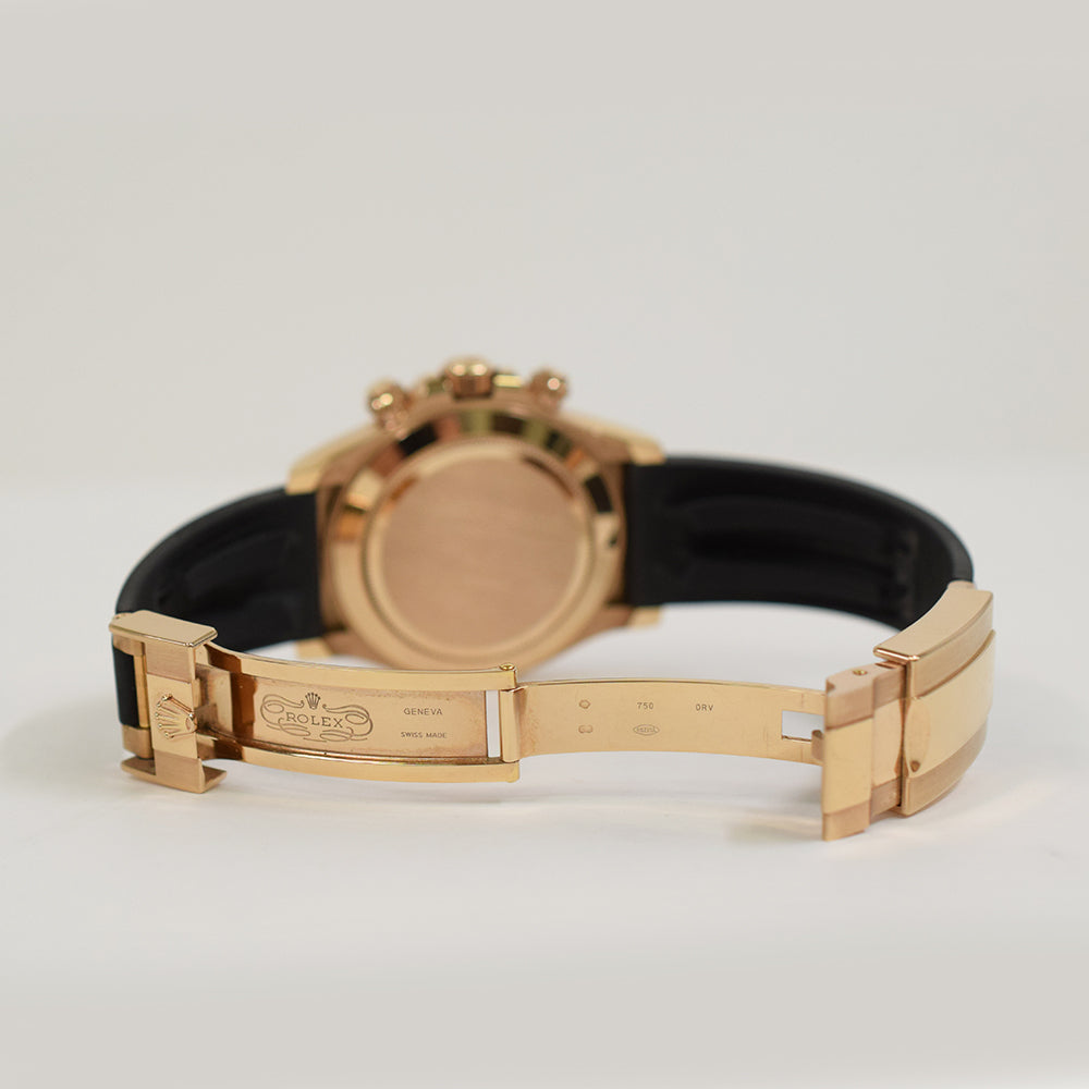 Daytona Rose Gold with Rubber Strap 116515