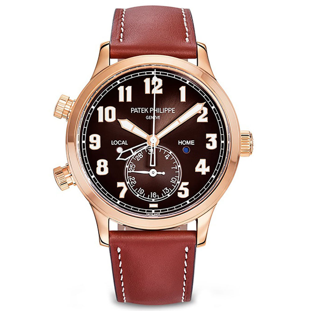 Calatrava Pilot Travel Time 42mm Rose Gold Self-Winding 5524R-001