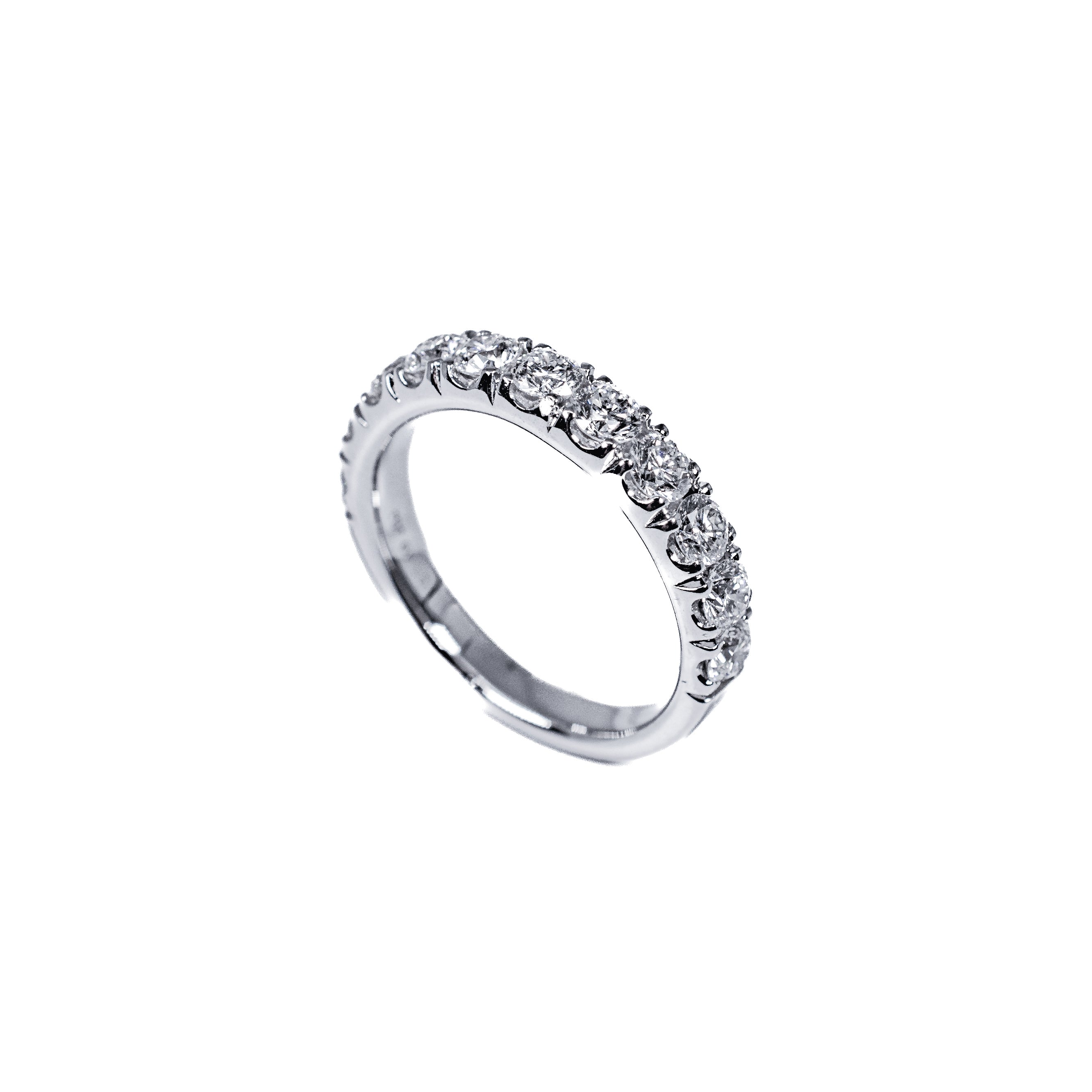 Plat diamond Wedding Band 11=1