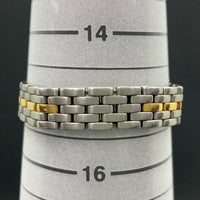 Panthère Small - Steel and Yellow Gold - 22mm x 22mm W25029B5