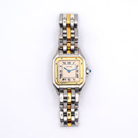 Panthère Small - Steel and Yellow Gold - 22mm x 22mm W25029B5
