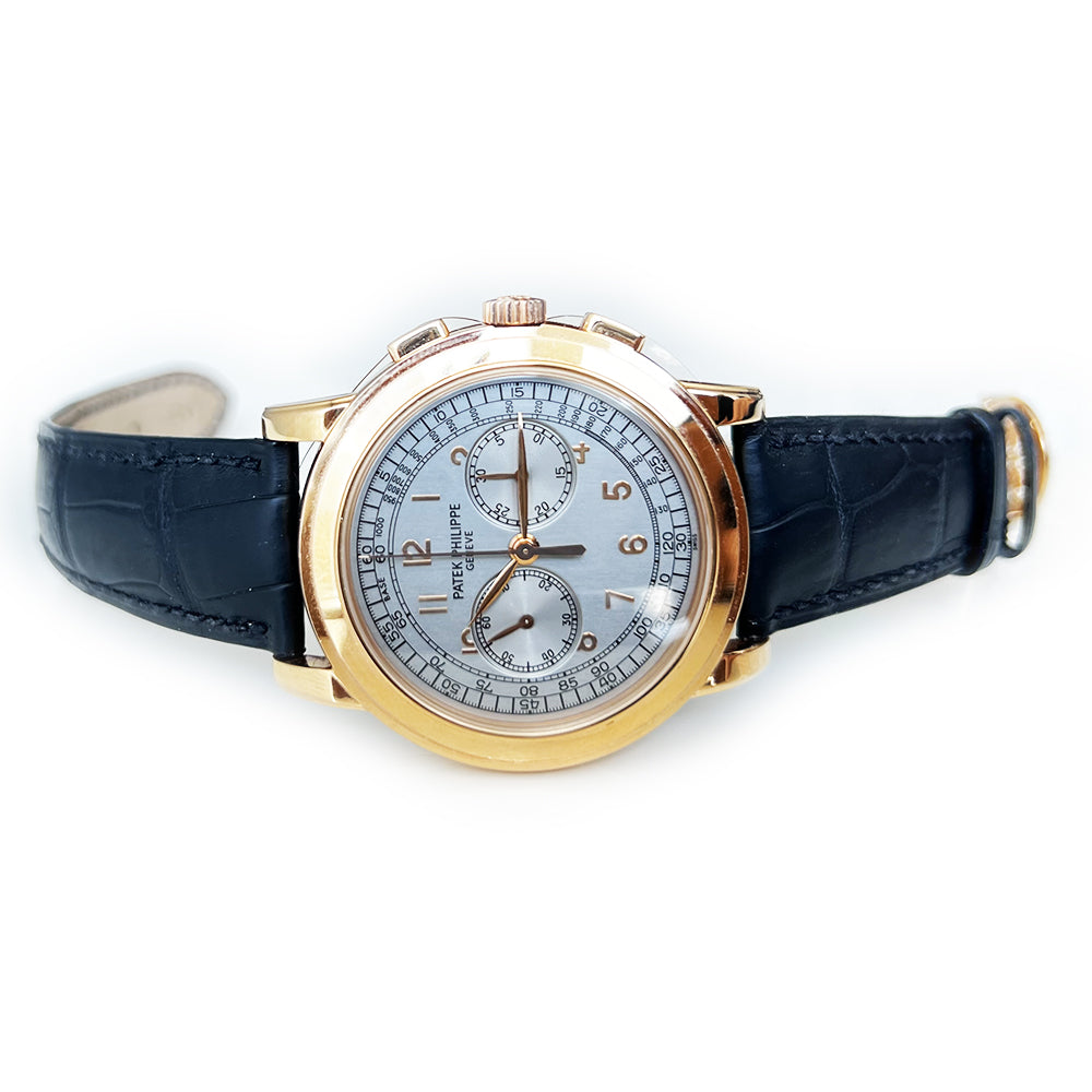 Complications Chronograph 42mm Silver Dial Rose Gold Manual Winding  5070R-001