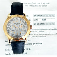 Complications Chronograph 42mm Silver Dial Rose Gold Manual Winding  5070R-001