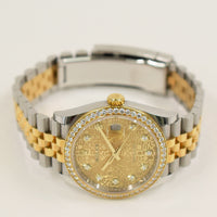 Datejust 36mm Diamond Bezel Steel and Yellow Gold 126283RBR