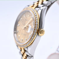 Datejust 36mm Diamond Bezel Steel and Yellow Gold 126283RBR