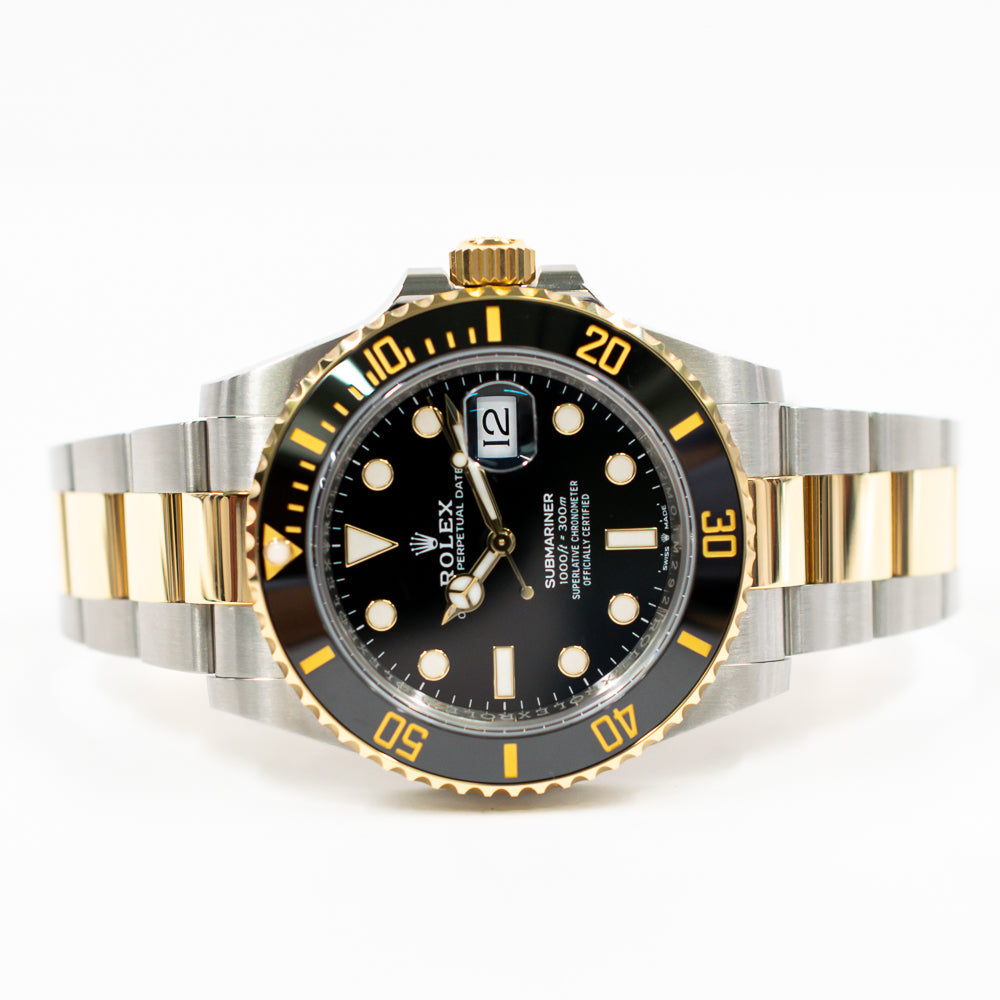 Submariner Date 41mm Black Ceramic Bezel Steel and Yellow Gold 126613LN
