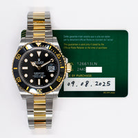 Submariner Date 41mm Black Ceramic Bezel Steel and Yellow Gold 126613LN