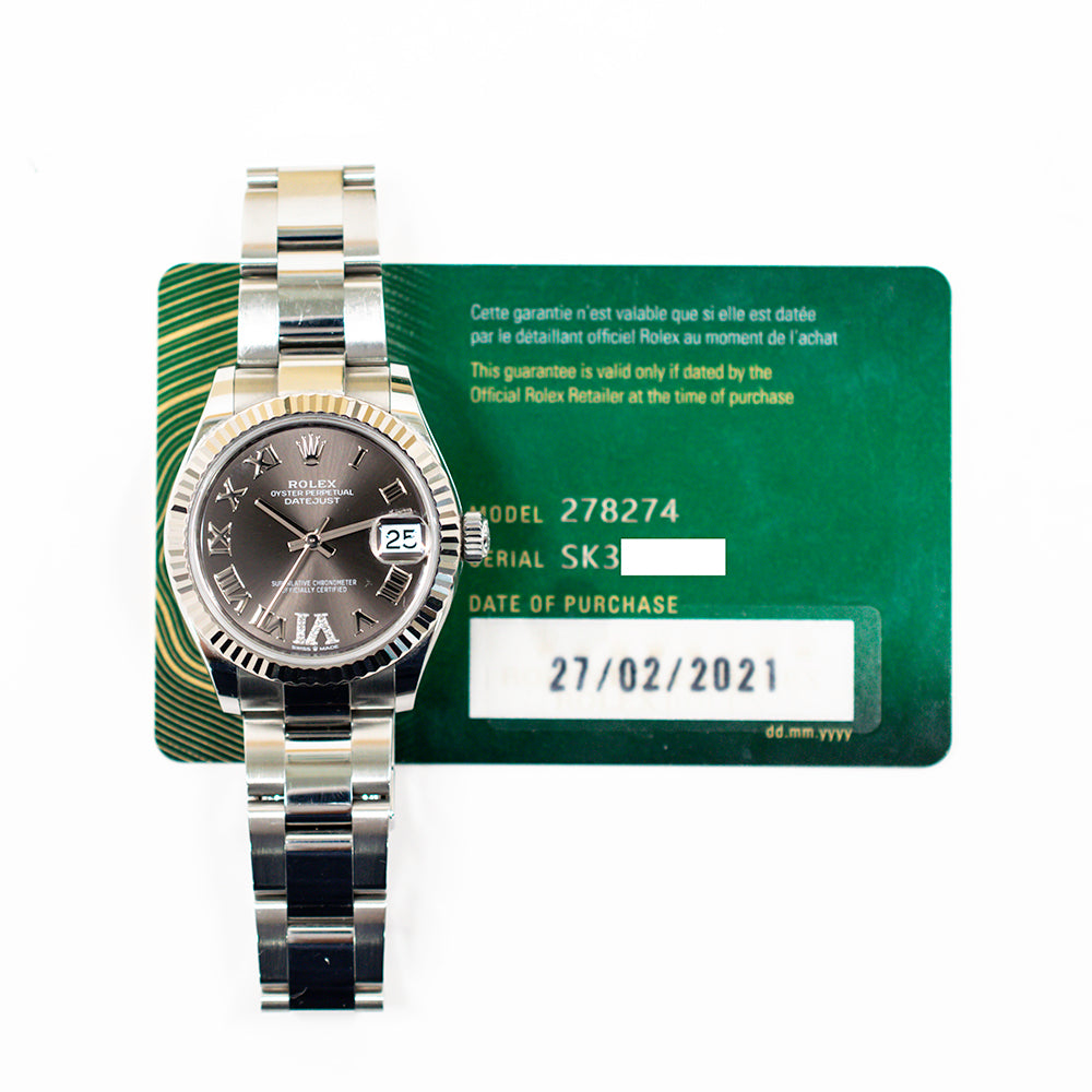 Datejust 31mm Steel and White Gold 278274