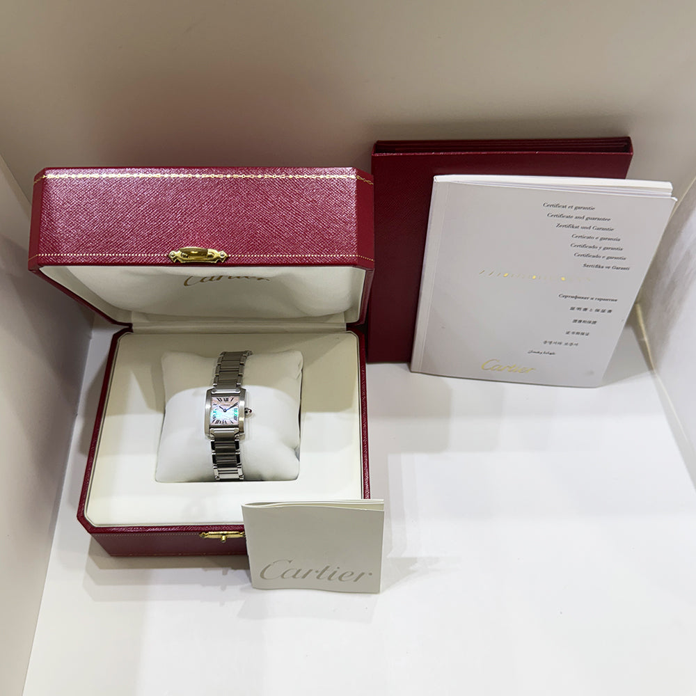 Tank Française Small 20 × 25 mm - Steel Quartz W51028Q3
