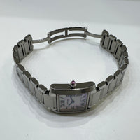 Tank Française Small 20 × 25 mm - Steel Quartz W51028Q3