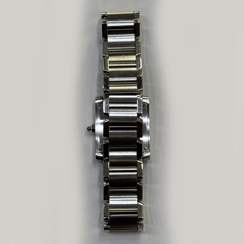 Tank Française Small 20 × 25 mm - Steel Quartz W51028Q3