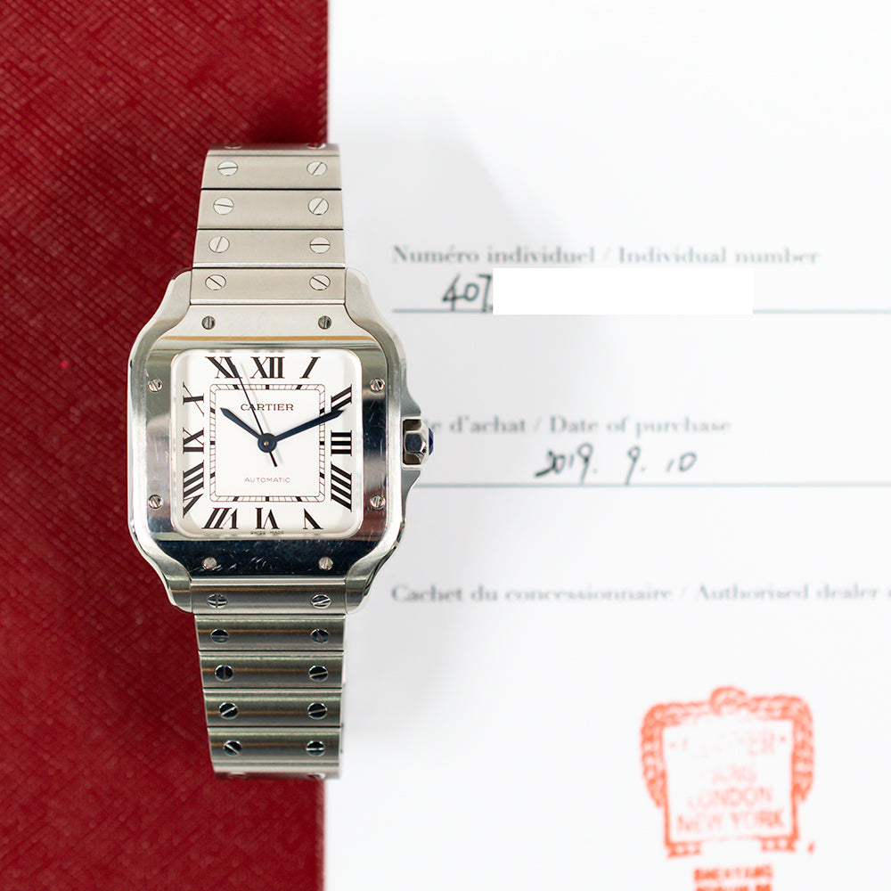 Santos de Cartier 35mm Steel WSSA0010