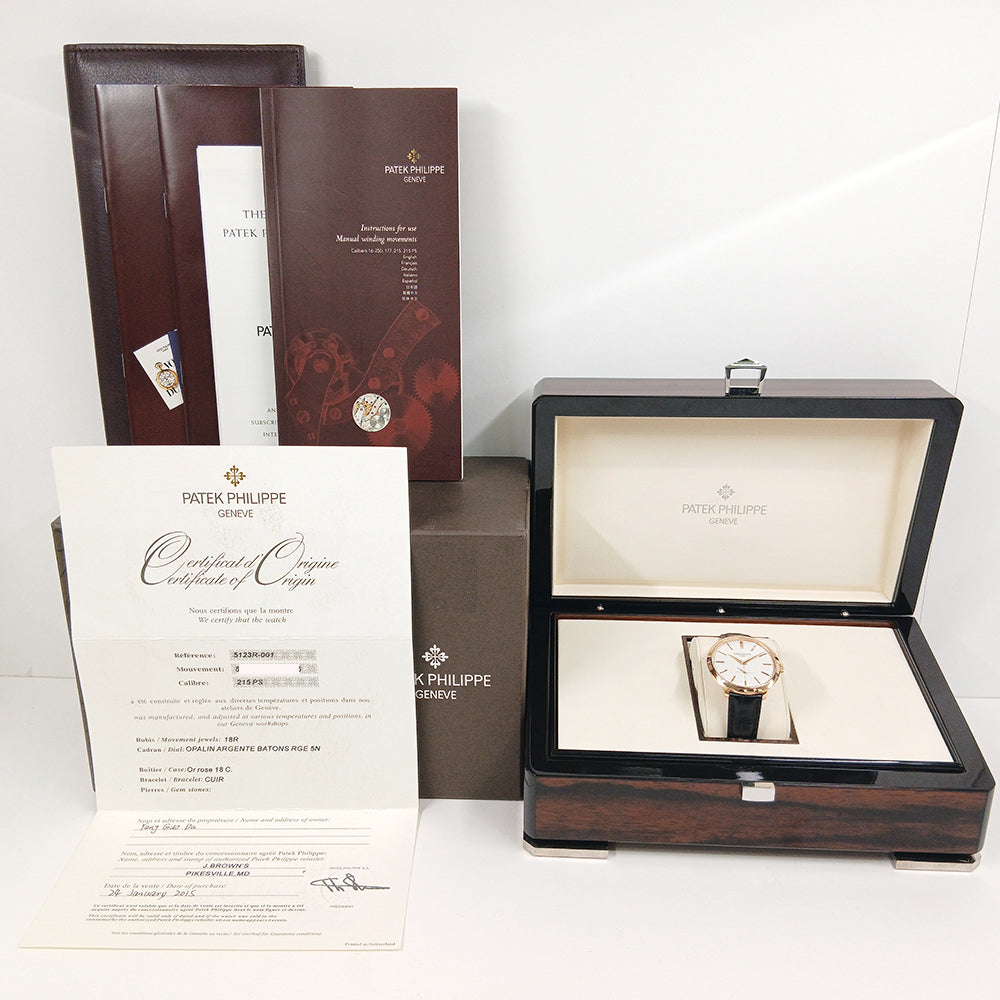 Calatrava 38mm Rose Gold 5123R-001