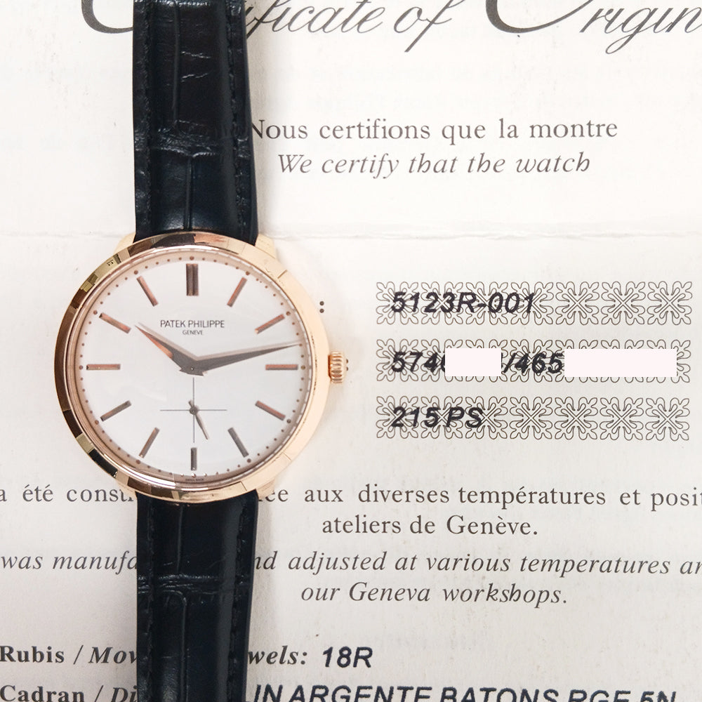Calatrava 38mm Rose Gold 5123R-001