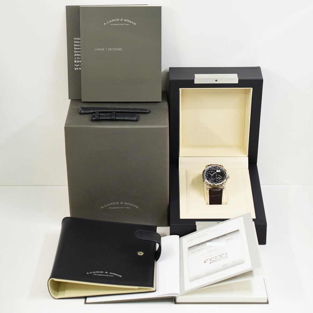 Lange 1 Time Zone 41.9mm White Gold Manual winding 136.029